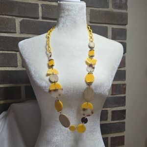 Yellow and Cream Necklace